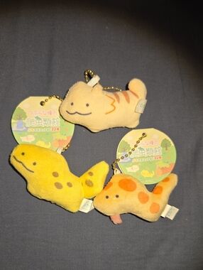 Yell World Reptile Plush Keychains Set